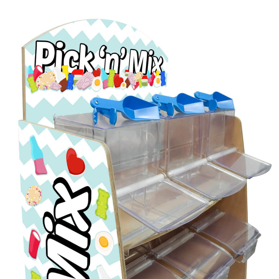 Buy Freestanding pick and mix stand with Custom Designs 